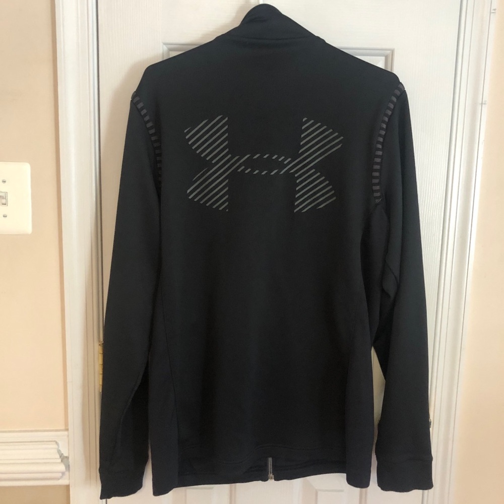 Men’s Under Armour full zip lightweight zip jacket Medium Black